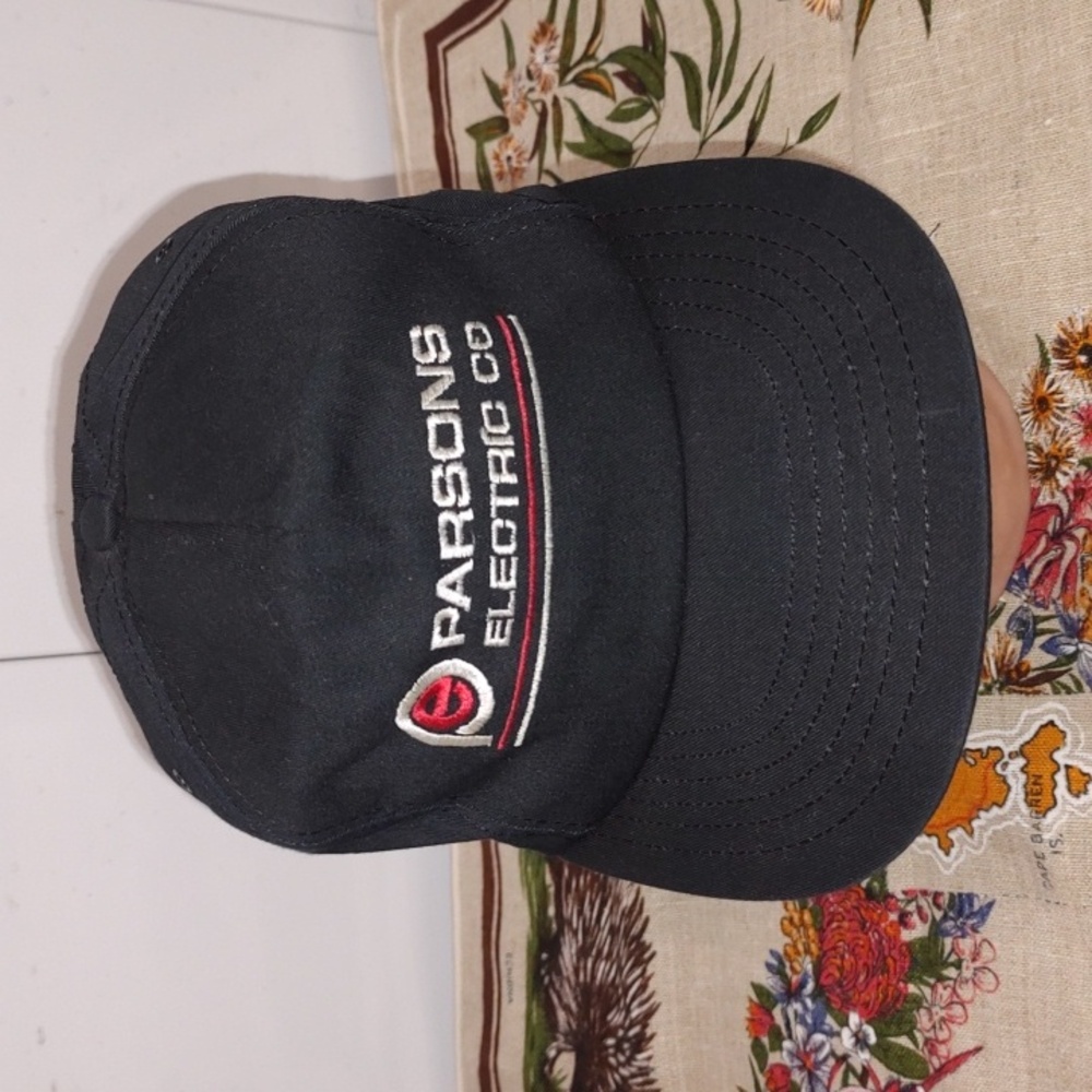 Vtg Parsons Electric Co Embroidered Strapback Cap Hat Made In USA